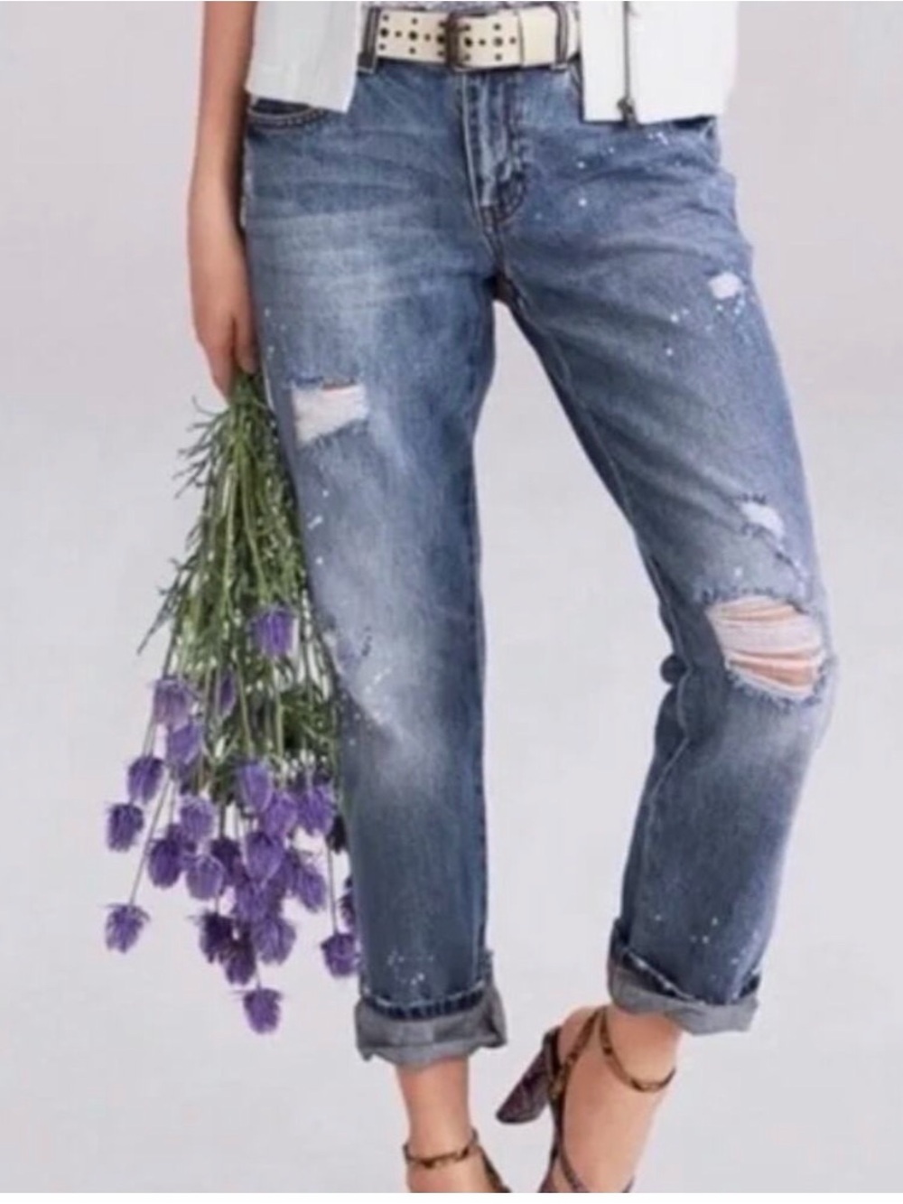 Cabi 100% boyfriend jeans in dark Blue